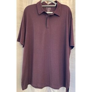 01 Algo‎ XXL Performance Polo Shirt Striped Quick Dry Moisture Wicking Mens